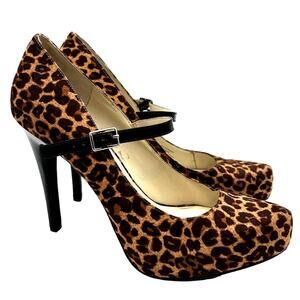 BCBGeneration Pageant Leopard Print Stiletto Pumps SZ 11 Sexy Party Club Dance